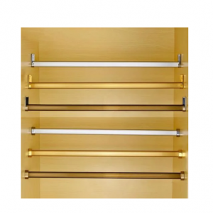 Curtain Bar, Curtain Rod, Shower Curtain Pole, Telescopic Pole, Aluminum Rail for Cabinet